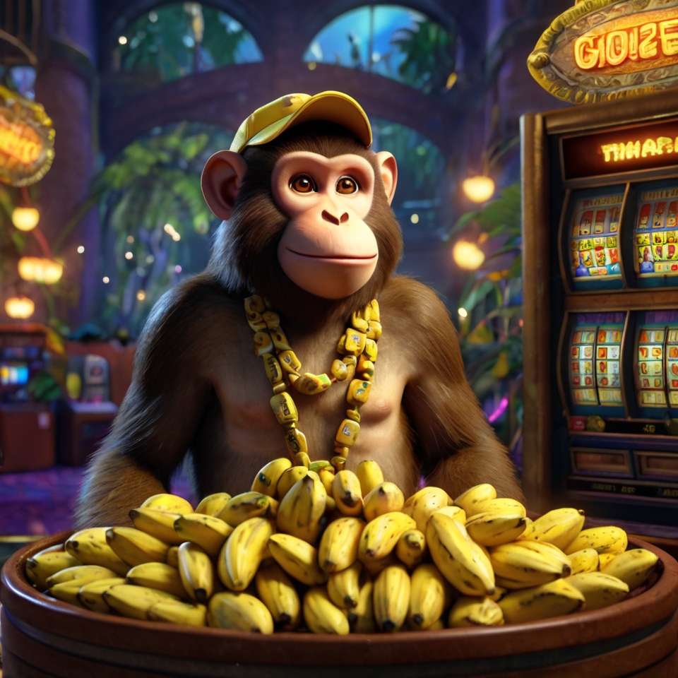 leonardo kino xl a 3drendered funny monkey with a sly greedy e 1